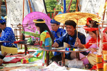 Fête fête "retrouvailles au pays du lotus" dans la province de dông thap