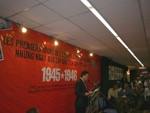L'exposition "les premiers jours de l'indépendance du vietnam" en france
