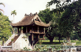 Record d'asie pour la pagode au pilier unique