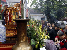 Nam dinh : cérémonie d'ouverture des sceaux du temple des rois tran