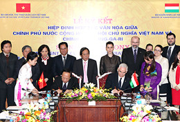 Conclusion d'une convention de coopération culturelle vietnam-hongrie