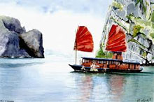 Bientôt l'exposition de peinture vietnamienne sur soie à paris