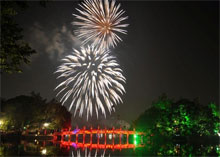 Les feux d'artifice illumineront hanoi le 10 octobre