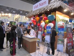 Le vietnam à la foire sur le voyage de tokyo