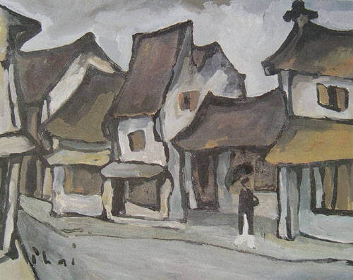 Les rues de Hanoï en peinture